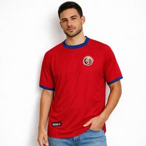 Costa Rica National Soccer Team Jersey Red FREEWAY Futbol Shirt Size Small